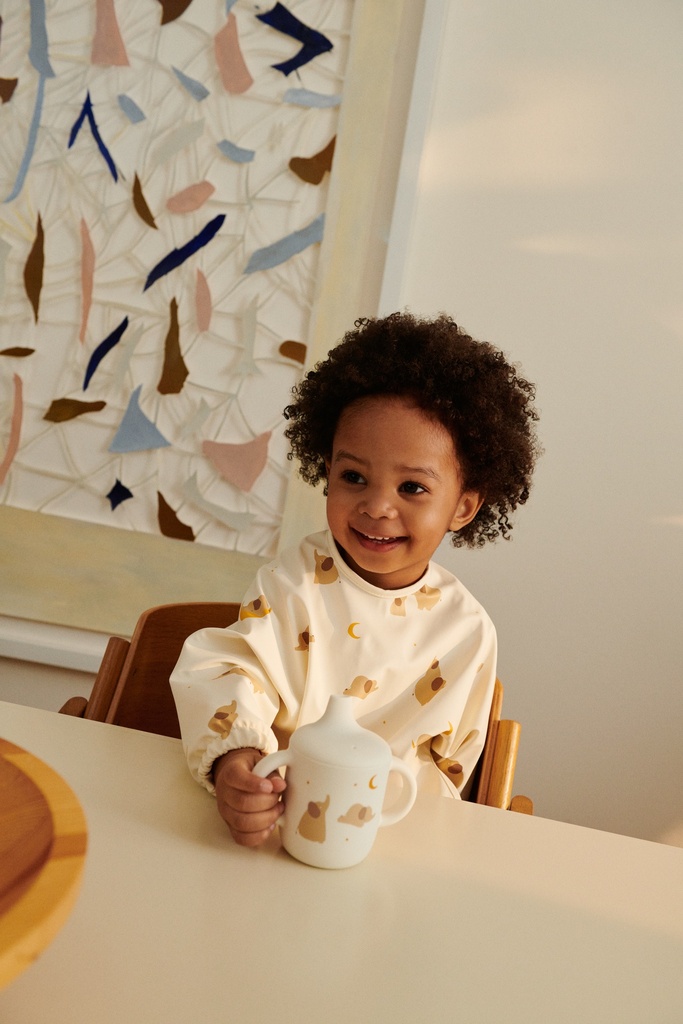 Babero con Mangas Merle Fun / Beach blue