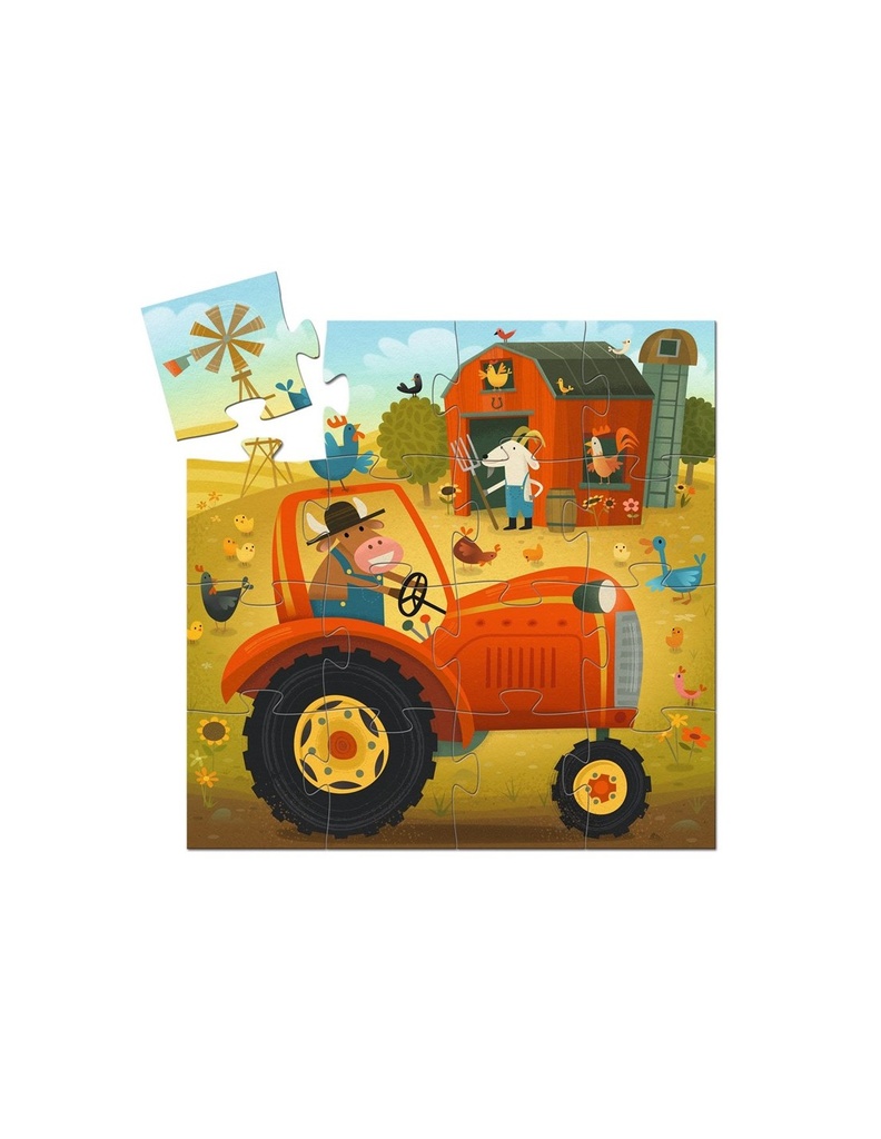 Puzzle Silueta El tractor