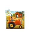 Puzzle Silueta El tractor