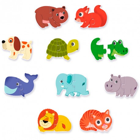 Educativos Puzzle dúo Animales