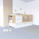 Cuna convertible blanco/madera 70x140 cm · Zen K460-M8411