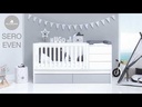 Cuna convertible 70x140 cm blanca · Sero More K546-M7700