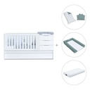 Cuna convertible 70x140 cm blanca · Sero More K546-M7700