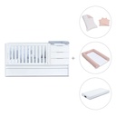 Cuna convertible 70x140 cm blanca · Sero More K546-M7700