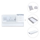 Cuna convertible 70x140 cm blanca · Sero More K546-M7700