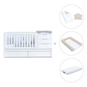 Cuna convertible 70x140 cm blanca · Sero More K546-M7700