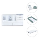 Cuna convertible 70x140 cm blanca · Sero More K546-M7700