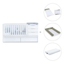 Cuna convertible 70x140 cm blanca · Sero More K546-M7700