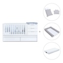 Cuna convertible 70x140 cm blanca · Sero More K546-M7700
