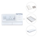 Cuna convertible 70x140 cm blanca · Sero More K546-M7700
