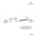 Cuna convertible blanco/madera 70x140 cm · Zen K460-M8411