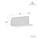 Barrera de cama infantil para la cuna convertible Inside Cuna convertible bebé con escalera y barrera anti caidas Medidas de la Barrera cama infantil para cuna convertible Inside K404 de Alondra Barrera para cama infantil y cuna convertible Zen K460 · JBJ404