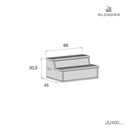 Escalera-juguetero (2en1) para cunas convertibles/camas juveniles · JU400-M77