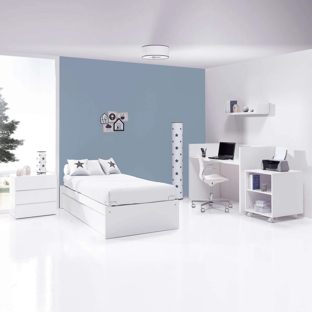 Cuna convertible 70x140 cm blanca · Sero Kubo K551-M7700