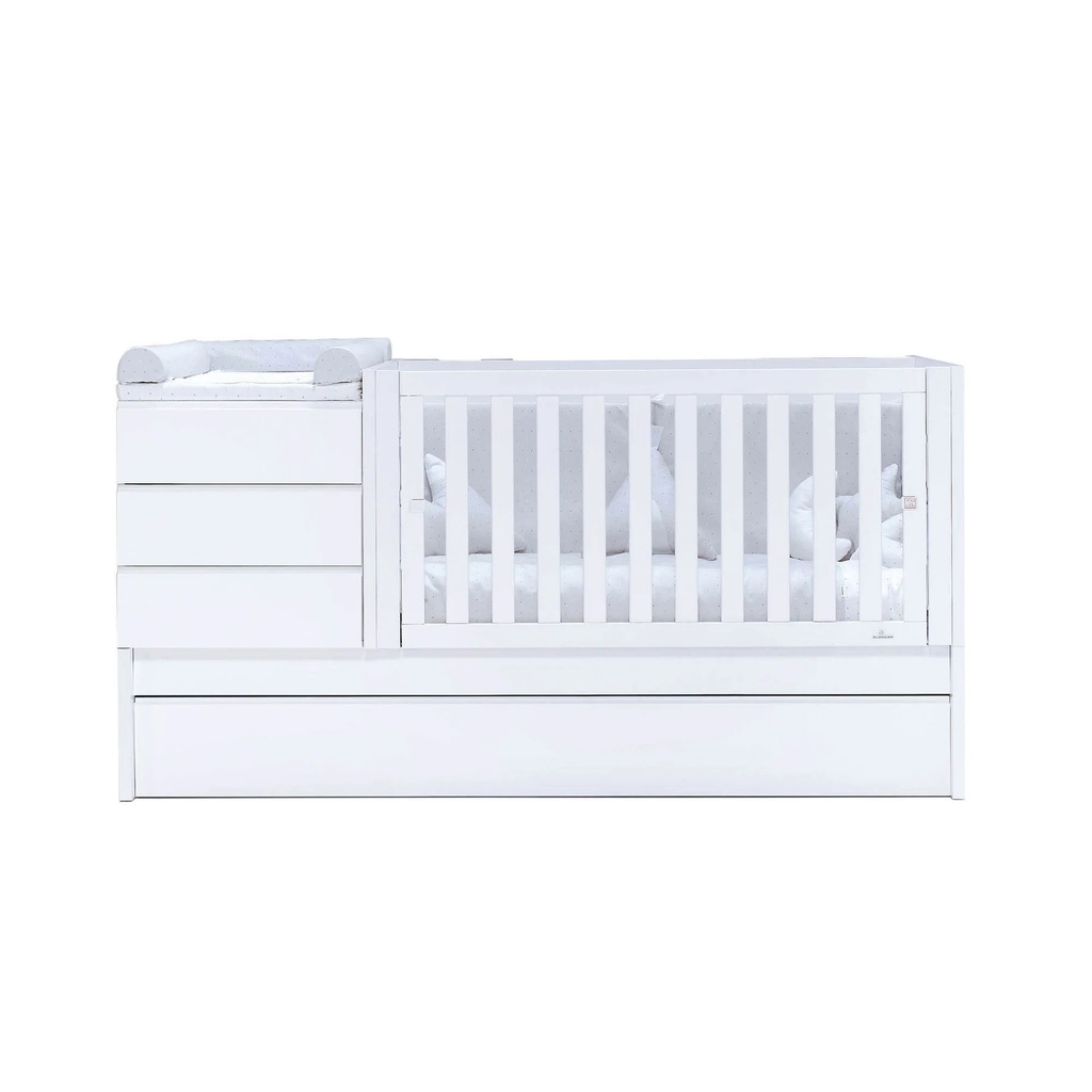 Cuna convertible 70x140 cm blanca · Sero Kubo K551-M7700