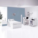 Cuna convertible 70x140 cm blanca/azul · Sero Kubo Blu Denim K551-M7741