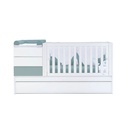 Cuna convertible 70x140 cm blanca/eucalipto · Sero Kubo Eucalyptus K551-M7757