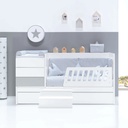 Cuna convertible 70x140 cm gris · Sero Kubo K551-M7778