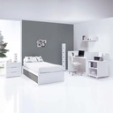Cuna convertible 70x140 cm blanca/antracita · Sero More Antracita K546-M7758
