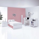 Cuna convertible 70x140 cm blanca/rosa · Sero More Quarzo K546-M7759