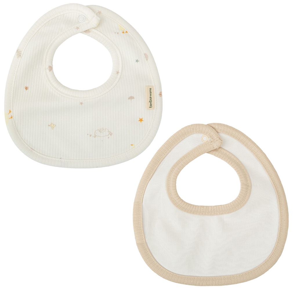 Set 2 baberos 19x19 Happy Forest