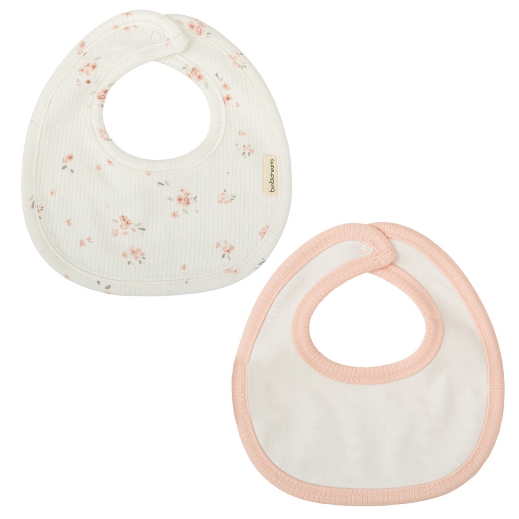 Set 2 baberos 19x19 Monet rosa