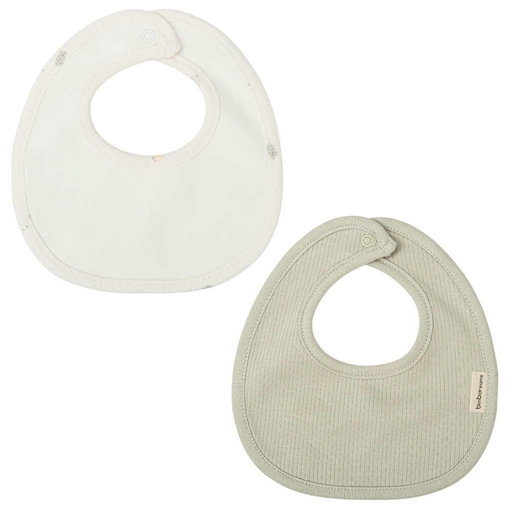 Set 2 baberos 19x19 Chicks verde