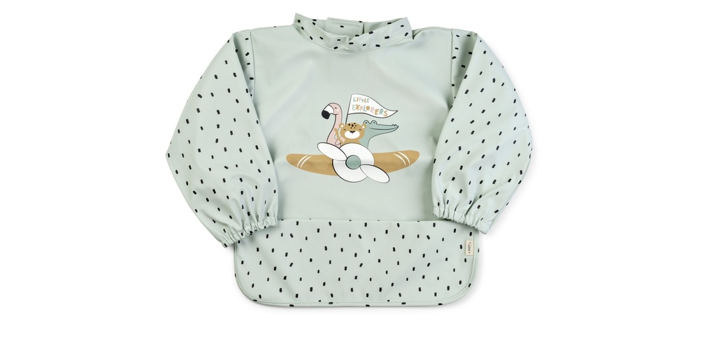 Babero impermeable mangas "Little Explorers"