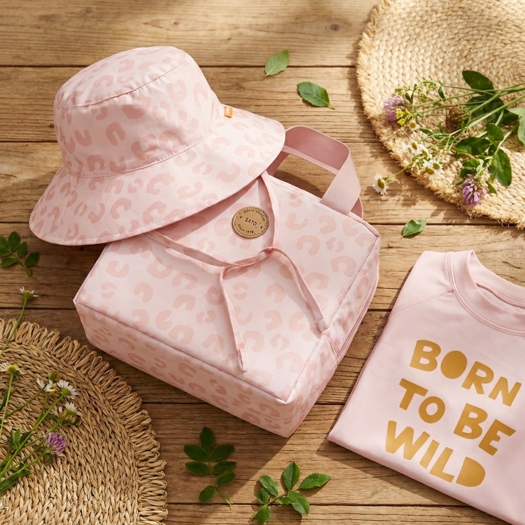 Gorro con protección solar +50UV  "Born to be wild"