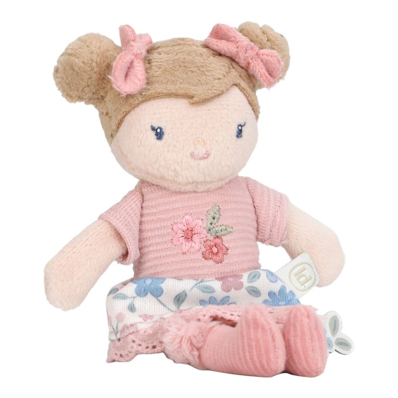 Rosa muñeca blandita pequeña 10cm