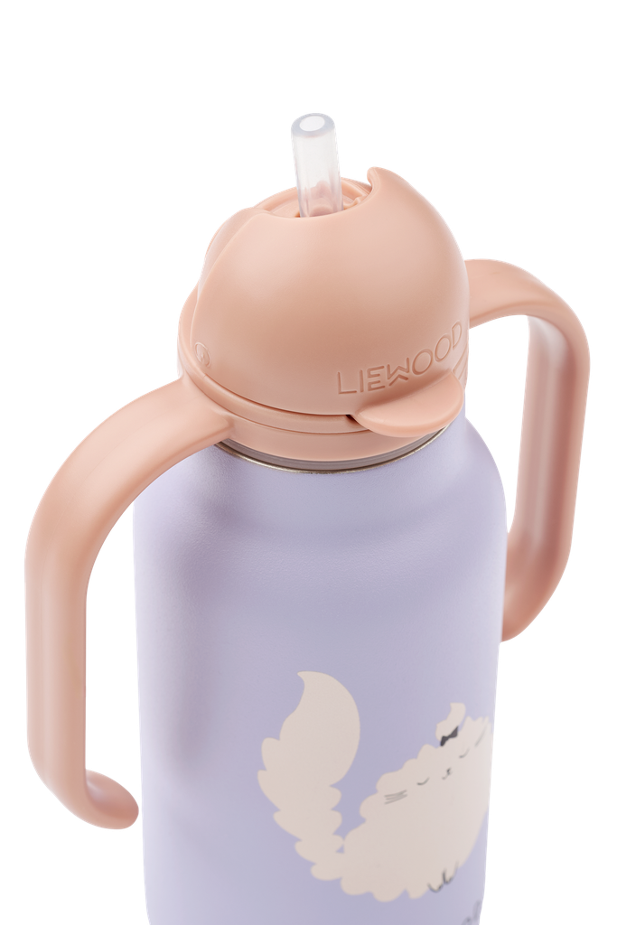 Botella térmica de acero Kimmie 250 ml Cat Warm lilac