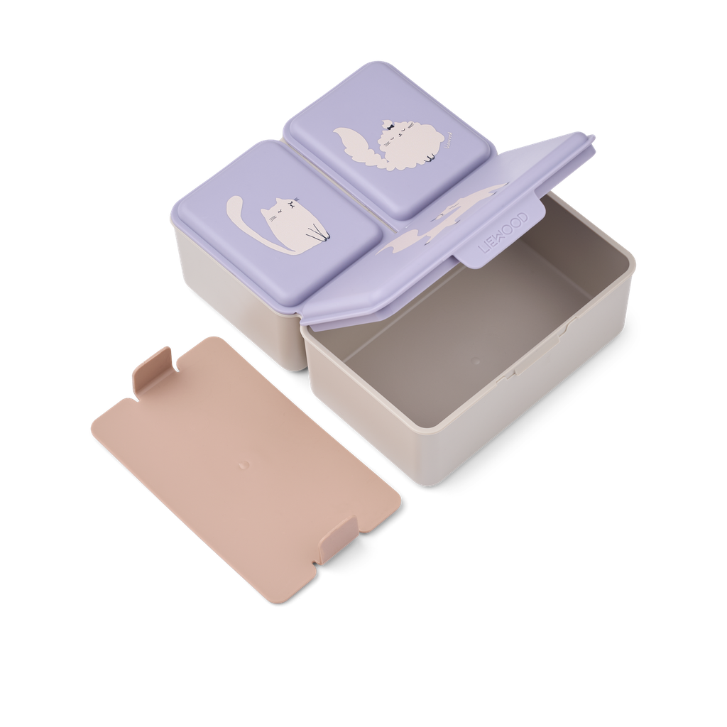 Caja de Almuerzo Driss Cat Warm lilac