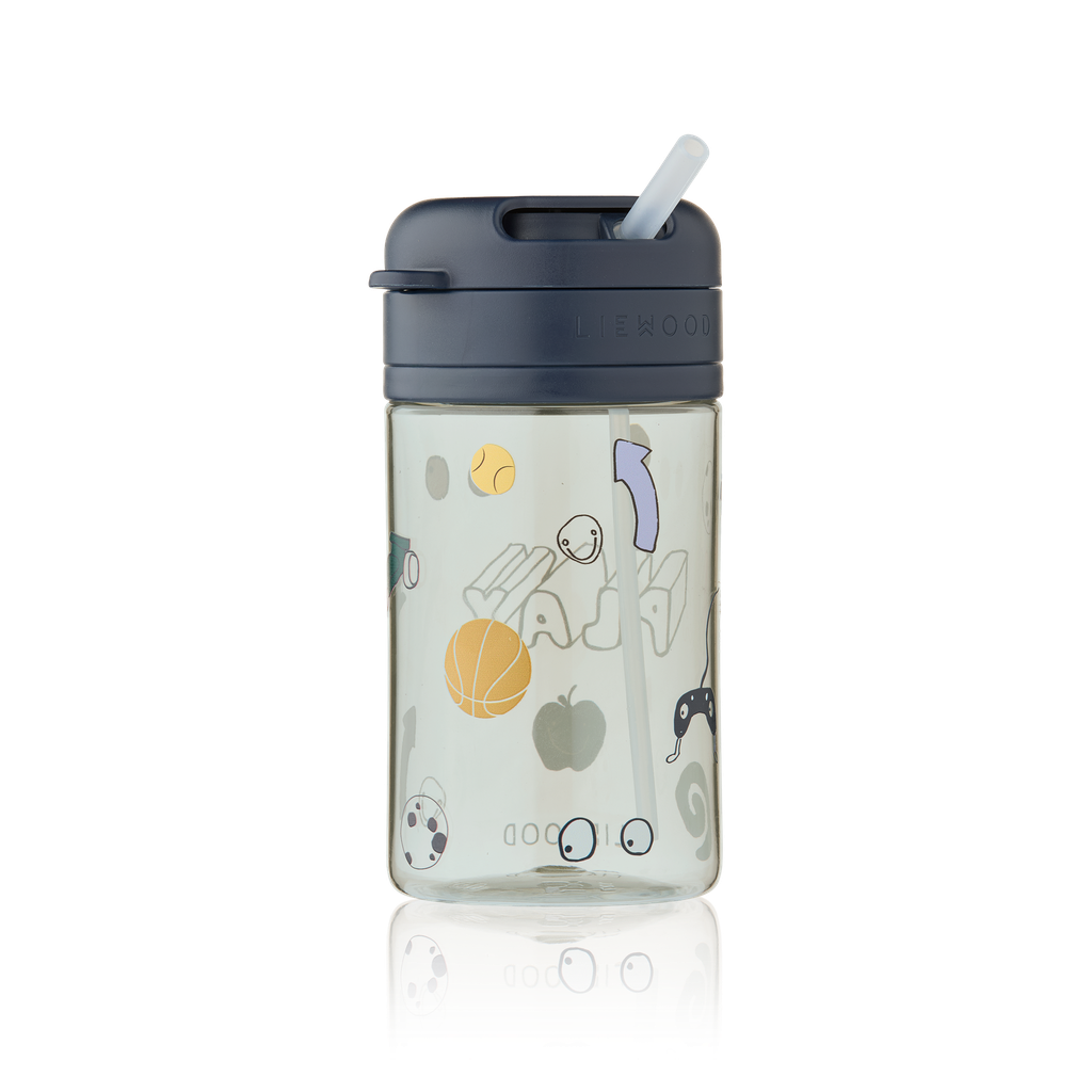 Vaso con pajita Pavia 500ml Play Dusty Peppermint