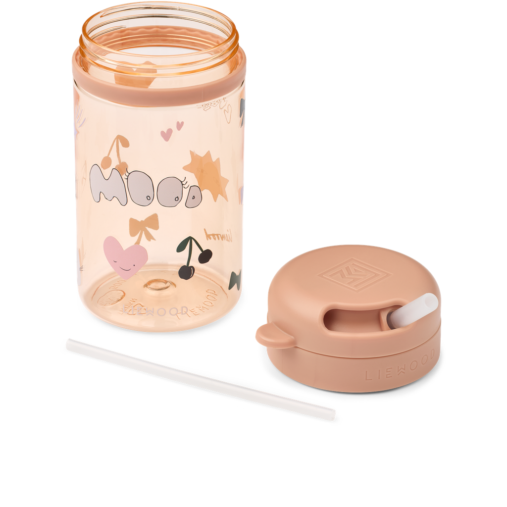 Vaso con pajita Pavia 500ml Mood Pale Tuscany