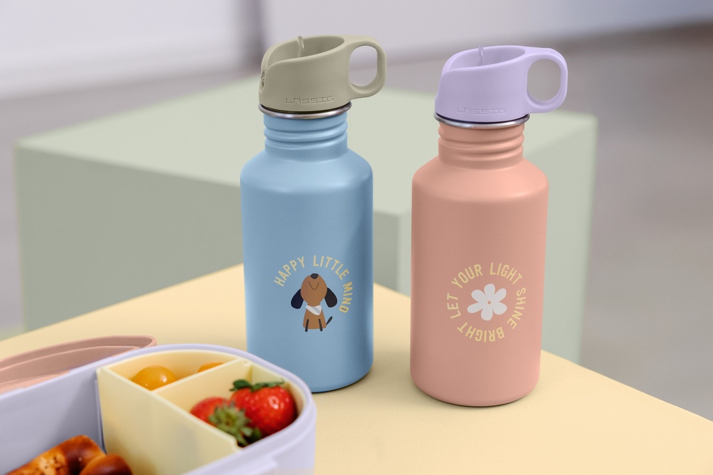 Botella Acero Inoxidable Pattern Party rose/lilac