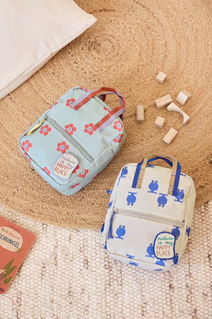 Mochila infantil rectangular Happy Trail Frog