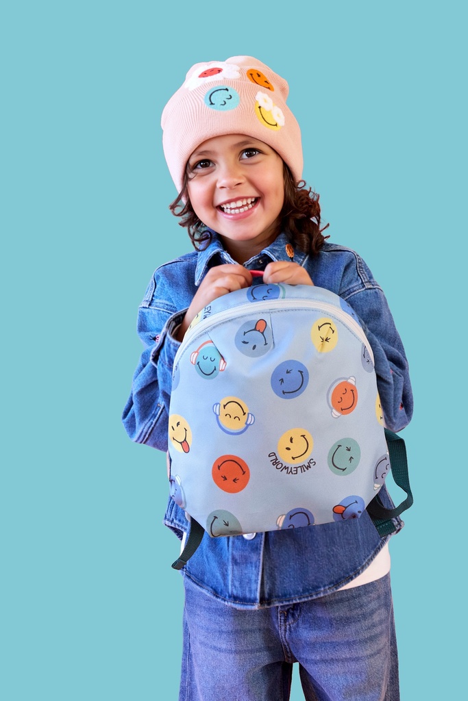 Mochila pequeña SmileyWorld® azul