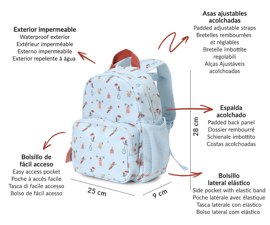 Mochila Infantil Circus Show