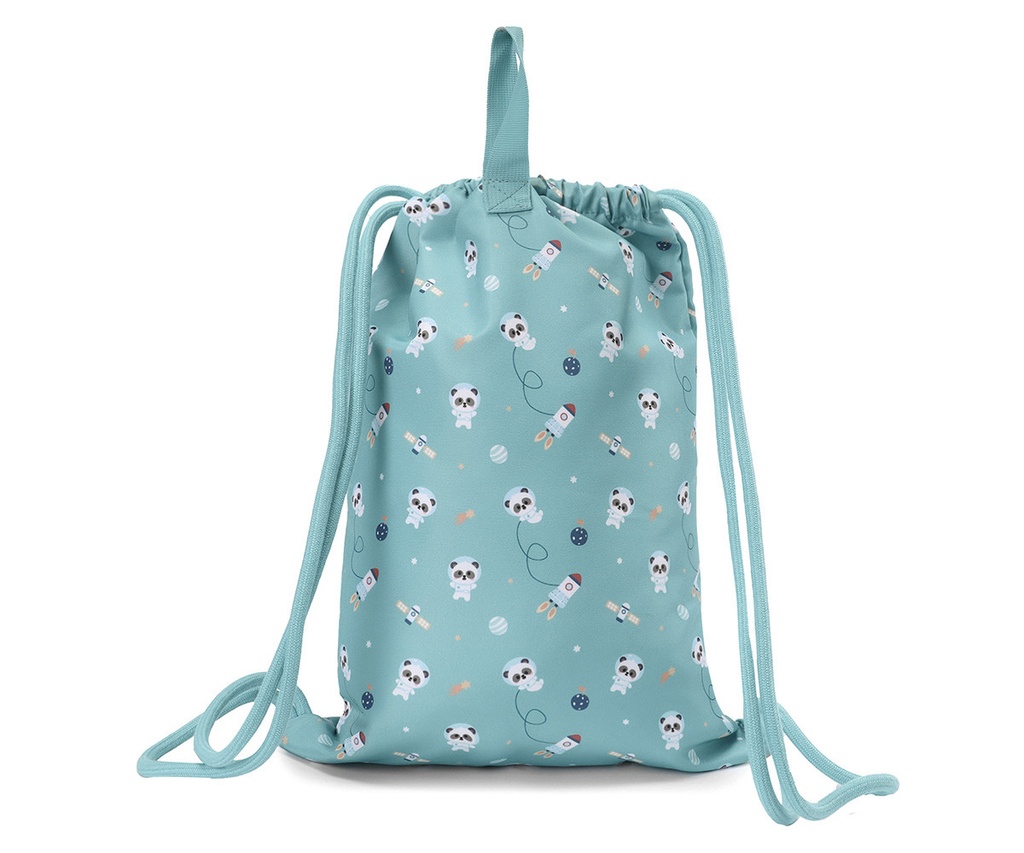 Mochila Saco Impermeable Pandas in Space