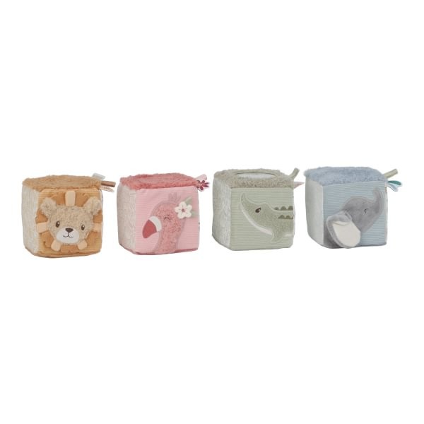 Cubos blanditos apilables Safari friends