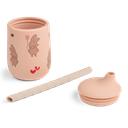 Vaso con pajita Ellis Wild child Rosey