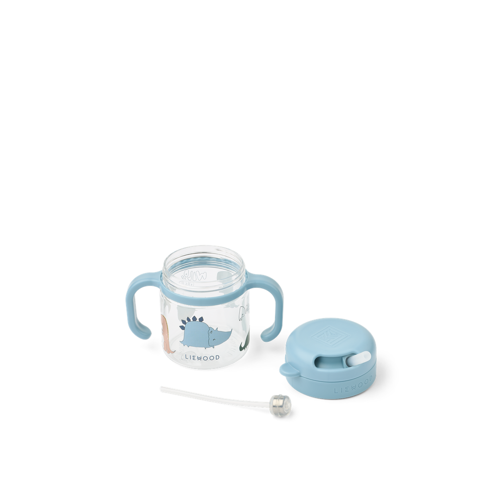 Vaso con asas y pajita Kai Dino roar Sandy