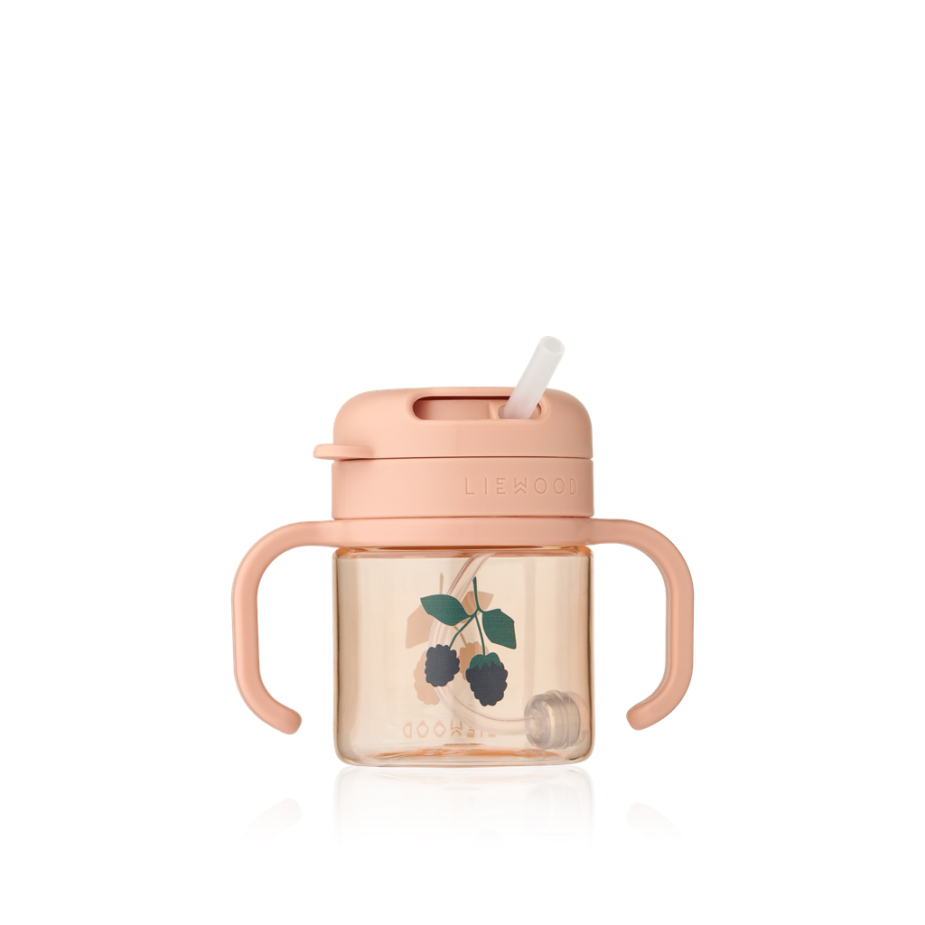 Vaso con asas y pajita Kai Berry Pale Tuscany