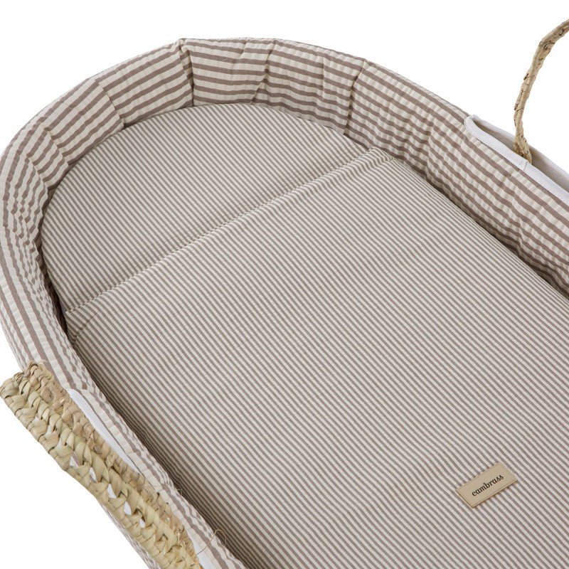 Moisés de palma acolchado Une Derby Beige