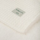 Manta Waffle + Coralina 80 X 110 blanco