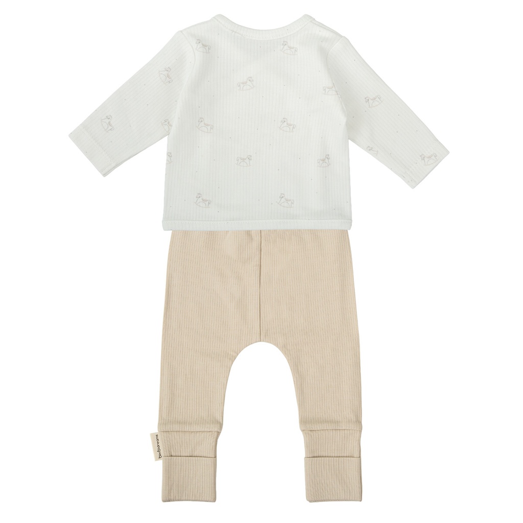 Conjunto jubón y polaina Toy lino (0-1 meses)