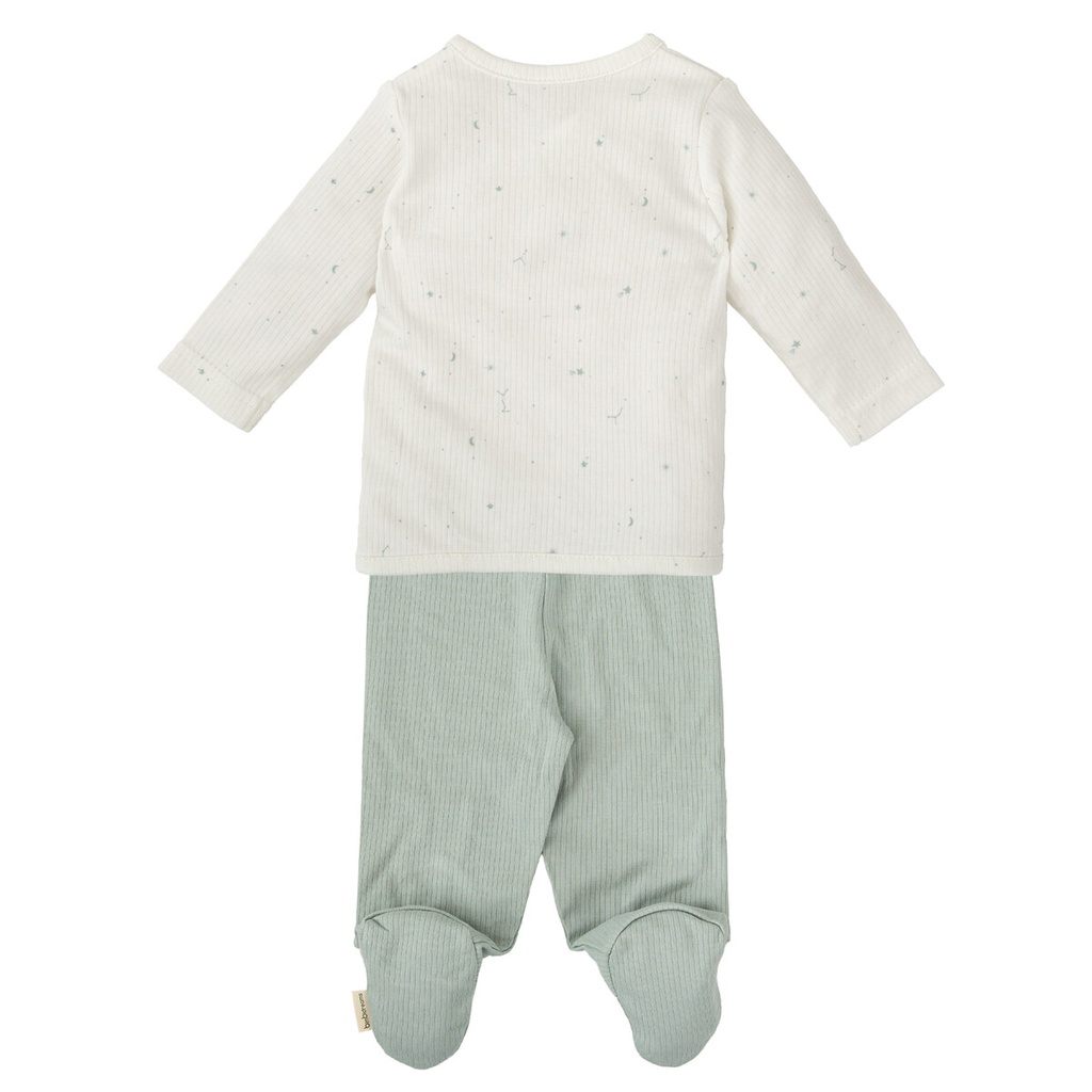 Conjunto jubón y polaina Orion azul (0-1 meses)