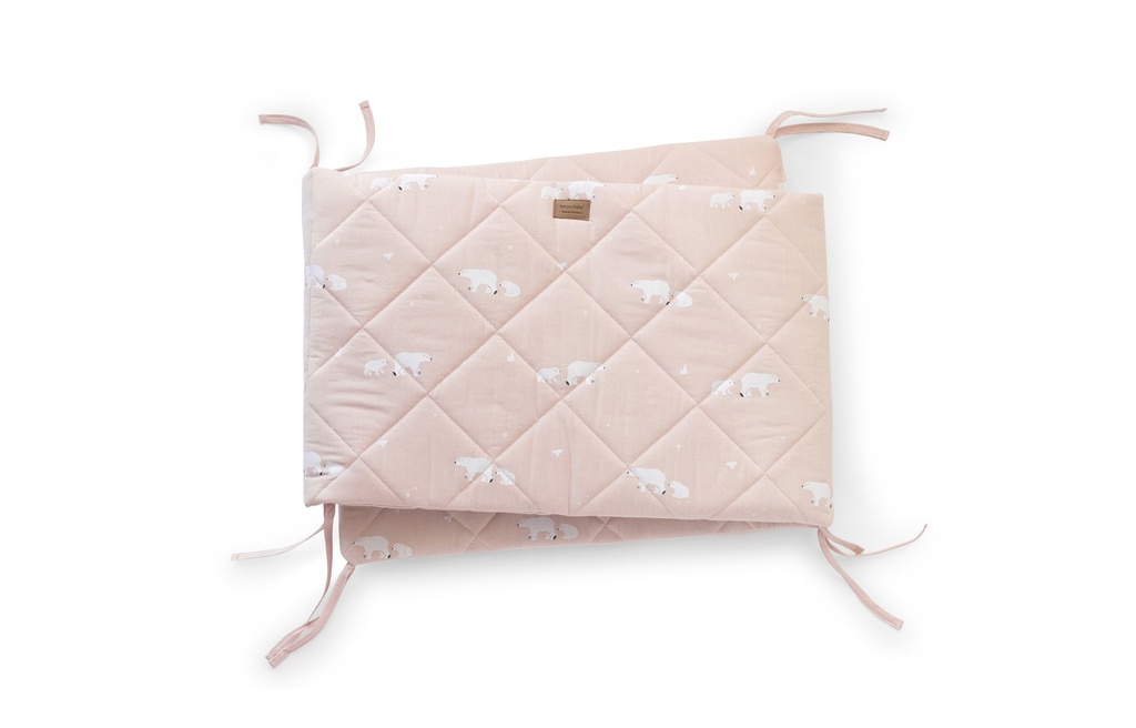 Pack colcha y protector 60x120 Polaris Rosa