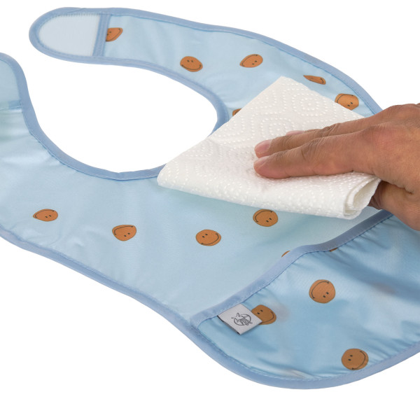 Lightweight Bib 2 pcs Happy Rascals Smile sky blue