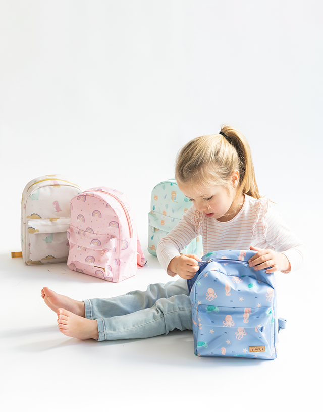 Mochila "Ocean life" azul